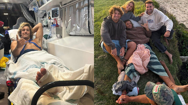 Joven uruguayo surfeaba en Australia y sintió un “fuerte tir