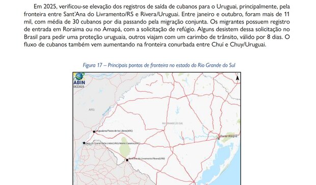 Inteligencia brasileña informó que cada día entran por River