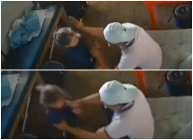 Terrible: agredió brutalmente a su hijastra, quedó filmado y