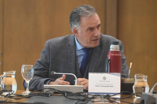 Yamandú Orsi en el Consejo de Ministros del 26 de junio de 2026. Foto: Dante Fernández / Focouy (archivo).
