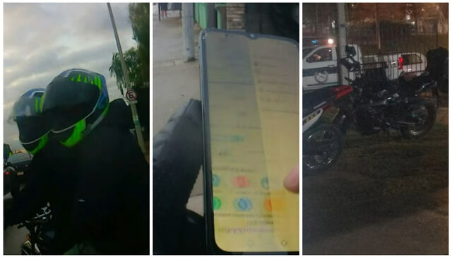Levaram a moto dele em Puntas de Manga e, com a ajuda da Polícia, ele a recuperou imediatamente.