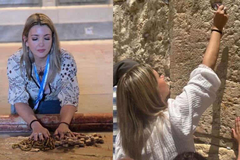 Valeria Ripoll compartió su conmovedor viaje a Israel: “Jerusalén tiene una energía única”