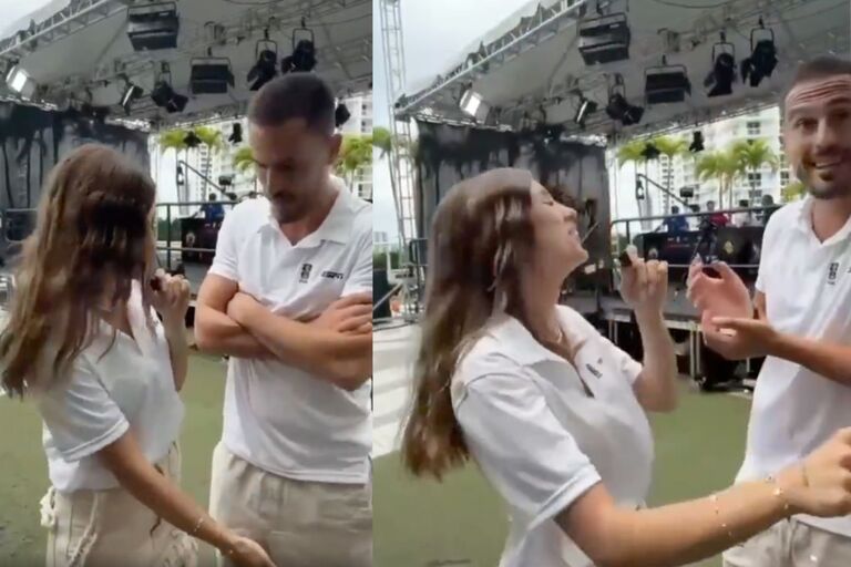 “¿Qué es ese chorizo?”: el divertido e inesperado cruce entre Morena Beltrán y Marconi