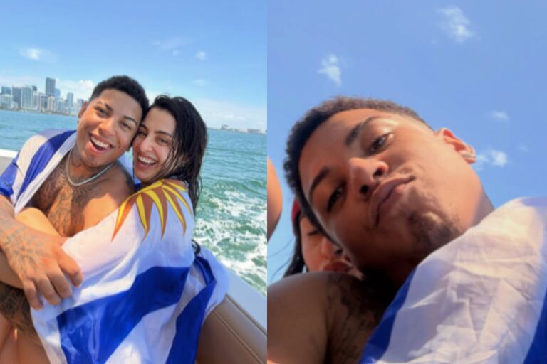 Abrazados a bordo de un barco en Miami: Luana y Jona Suárez confirmaron su reconciliación