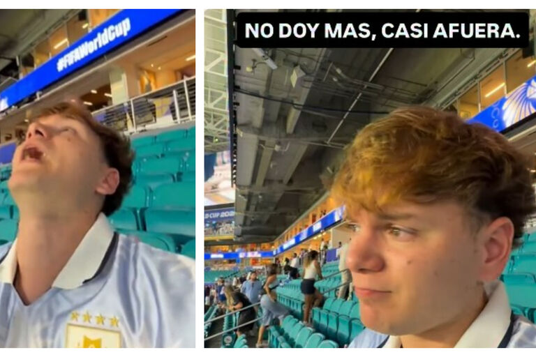 “No tengo ni ganas de grabar videos”: la desazón de influencer uruguayo desde el estadio