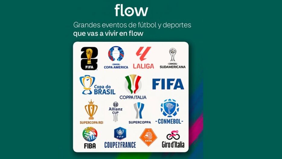 Flow expande su oferta deportiva y asegura los grandes eventos internacionales