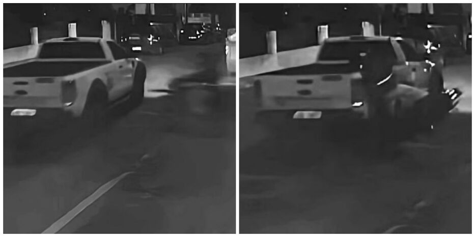 Camioneta huyó tras choque con moto y difunden video para localizar a su conductor