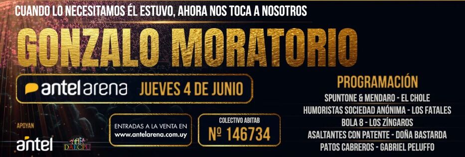 Antel Arena se prepara para un multitudinario show solidario por Gonzalo Moratorio