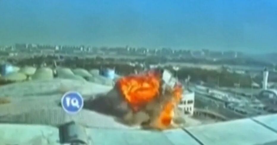 En video: difundieron el ataque de un dron iraní contra el aeropuerto de Kuwait