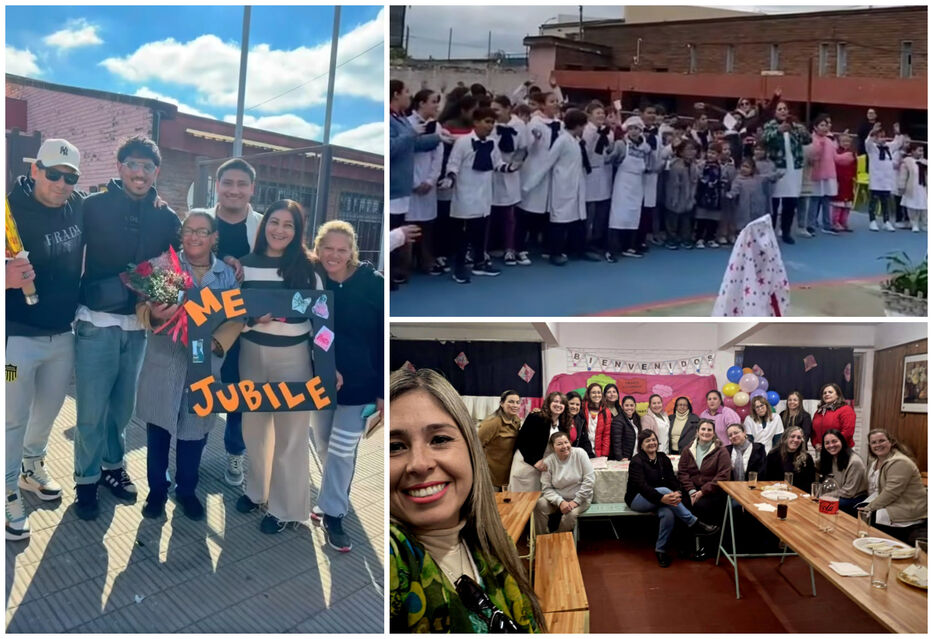 “Hasta siempre”: emocionante despedida a trabajadora luego de 41 años en la misma escuela