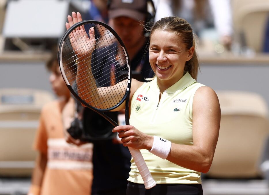 Chwalinska el 3 de junio. Foto: Yoan Valat / EFE