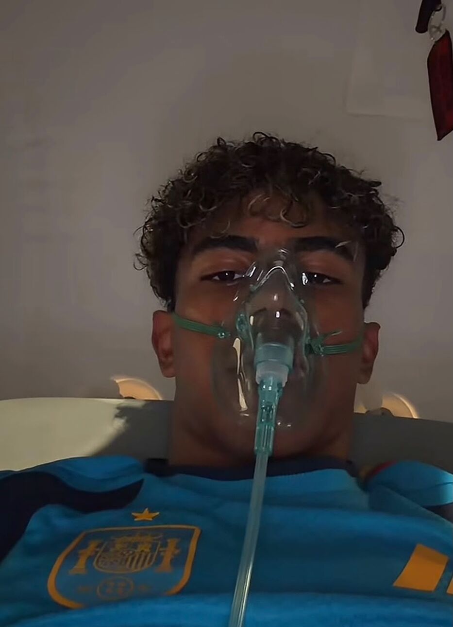 Lamine Yamal compartió video con una máscara de oxígeno en previa del Mundial: ¿qué pasó?