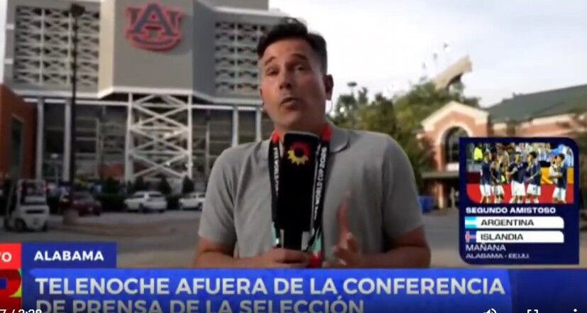 “Te tenés que retirar”: periodista argentino expulsado de conferencia de Scaloni en EE.UU.