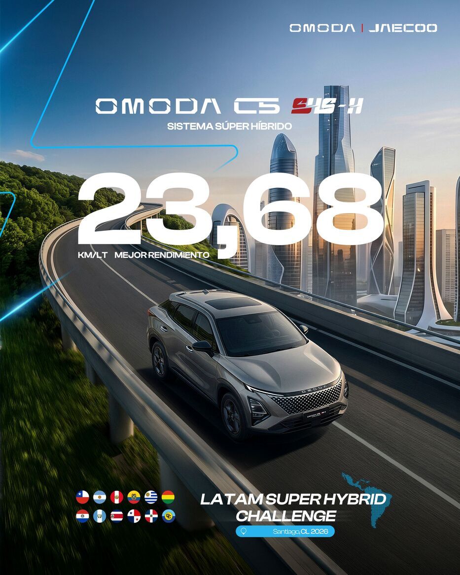 Uruguayos ganaron en Chile una prueba regional de SUV híbridos de Omoda-Jaecoo