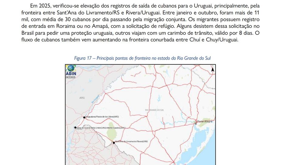 Inteligencia brasileña informó que cada día entran por Rivera a Uruguay 30 cubanos