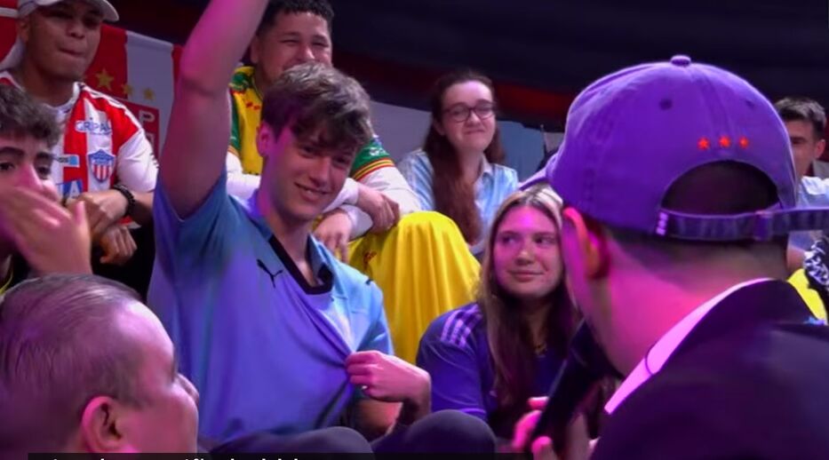 La chicana de un hincha uruguayo a reconocido streamer argentino por las cuatro estrellas