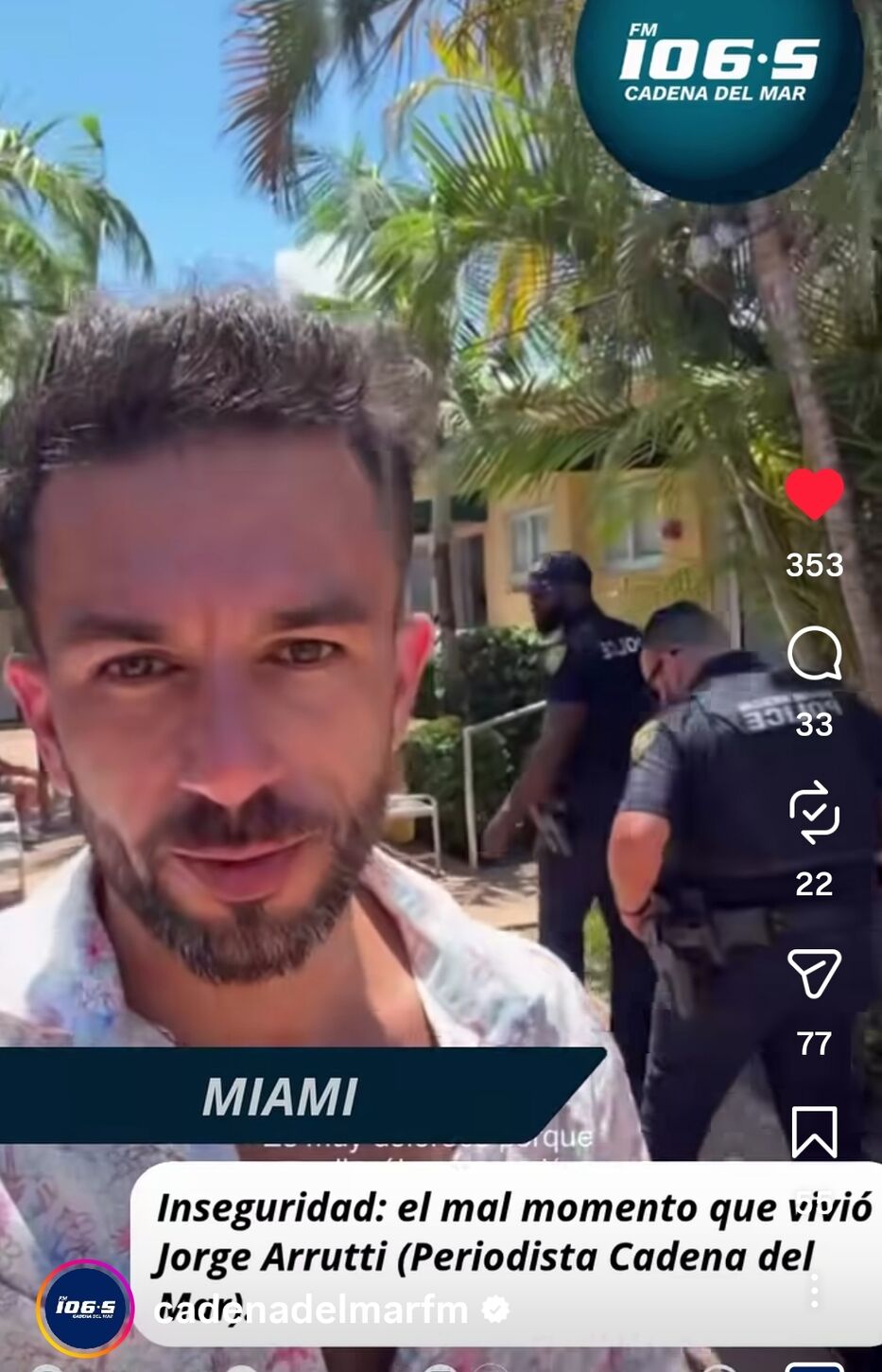 Roban equipos y pertenencias al periodista uruguayo Jorge Arrutti en Miami