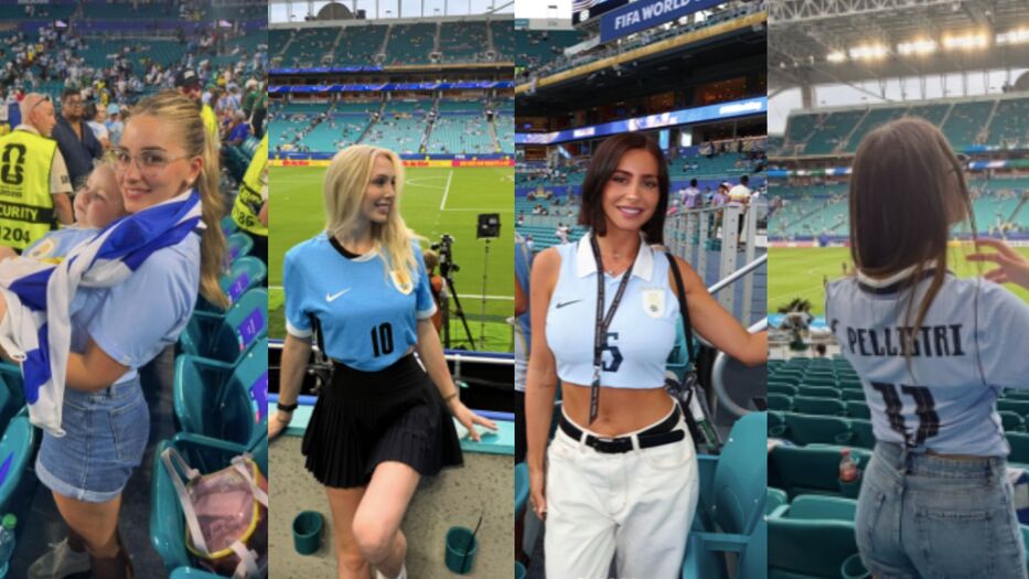 Así viven el mundial las parejas de los jugadores de Uruguay: pasión, familia y looks