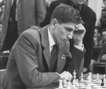 Bobby Fischer compitiendo a los 16 años