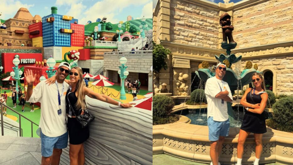 Las fotos de Luis Suárez y Sofía Balbi en el parque de Mario Bros: “Días increíbles”