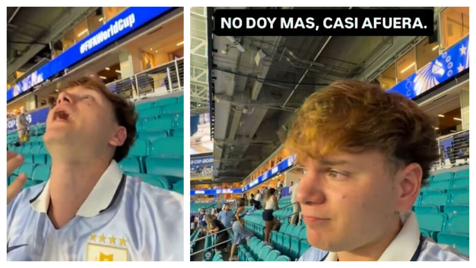 “No tengo ni ganas de grabar videos”: la desazón de influencer uruguayo desde el estadio