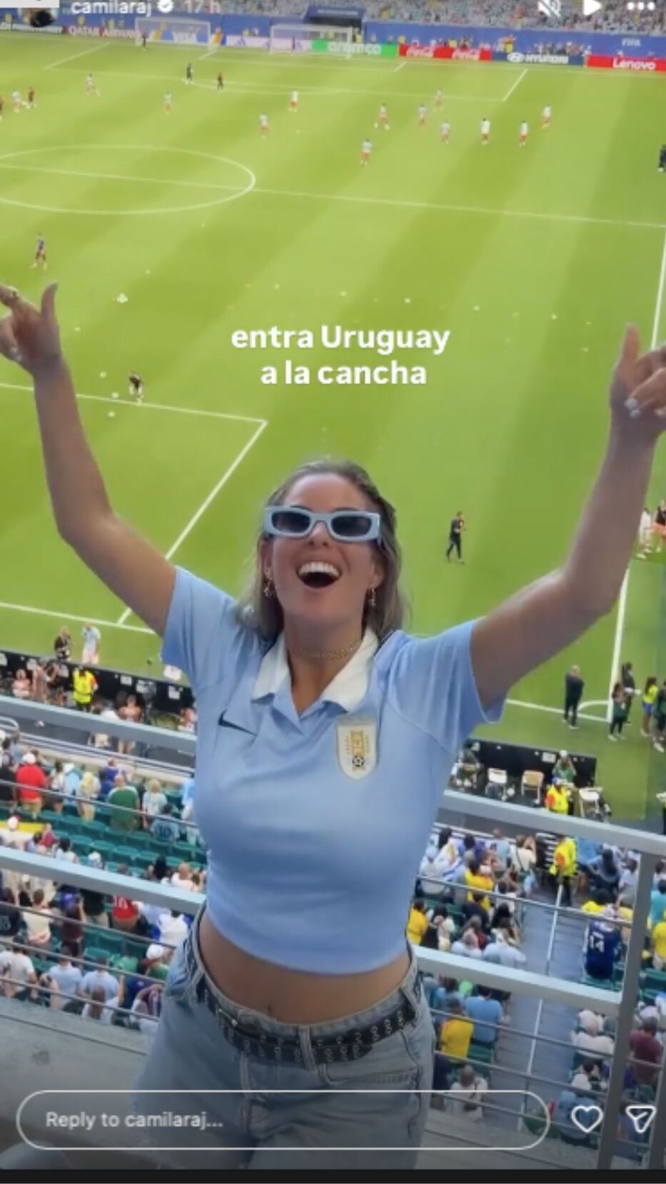 Foto: Historias de Instagram/ @camilaraj