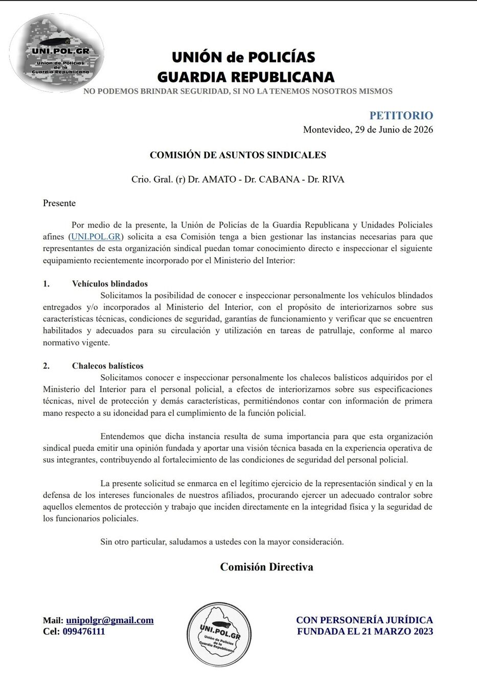 Comunicado