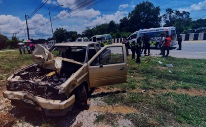 Ocho monjes mueren atropellados por una camioneta conducida por un menor en Tailandia
