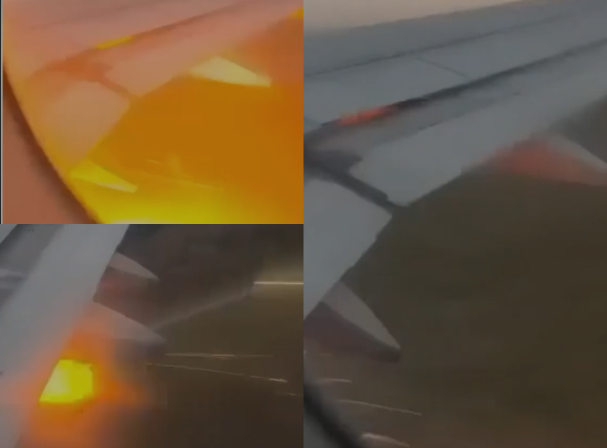 Susto en Carrasco: filman explosión del motor de un avión mientras despega