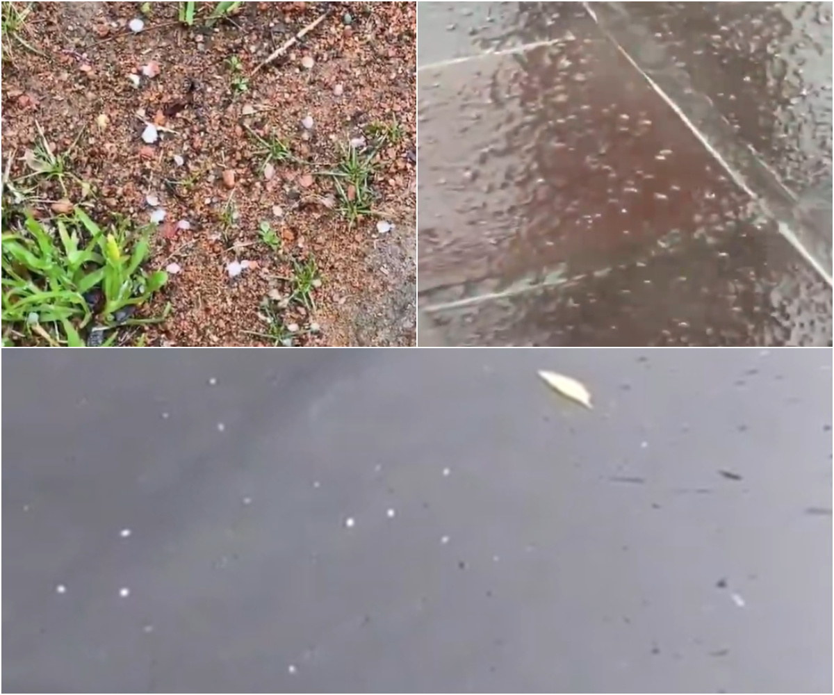 ¿Cayó nieve? El frío hizo caer bolas de hielo en dos departamentos de Uruguay