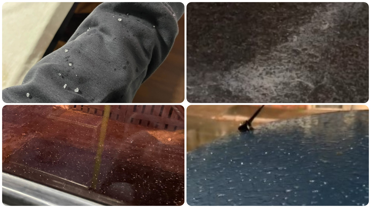 Llueven piedras: cayó granizo en Montevideo en medio de fríos intensos; mirá el video
