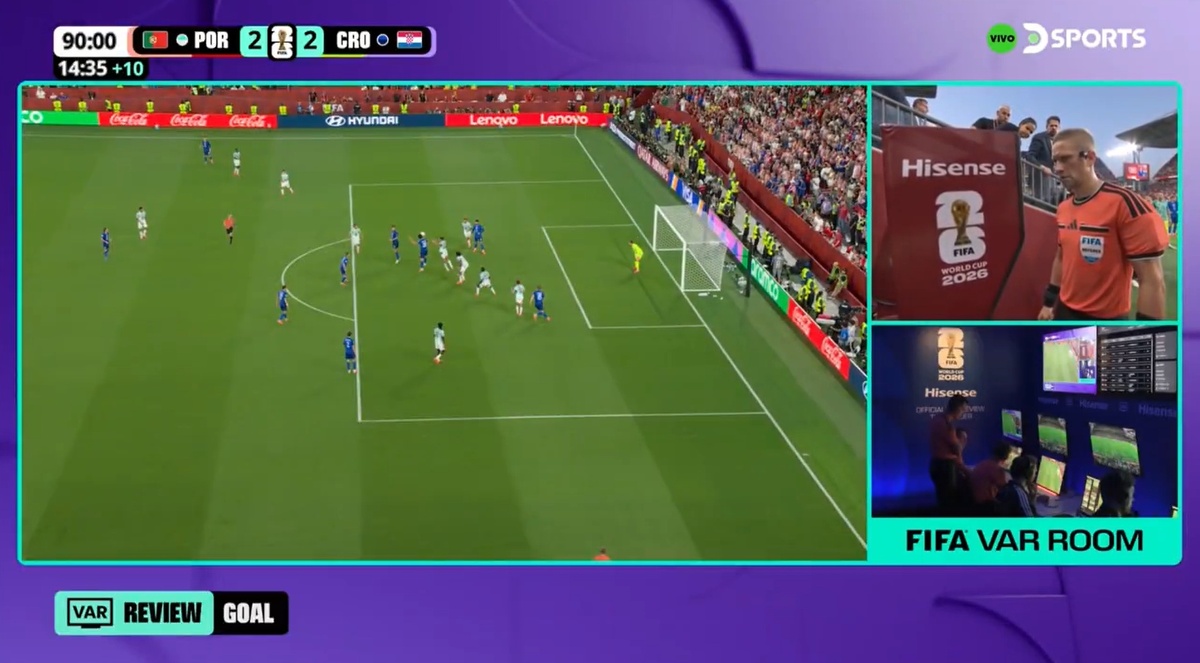 Mundial: infartante y polémico final de Portugal-Croacia, con gol anulado a los 90’+13