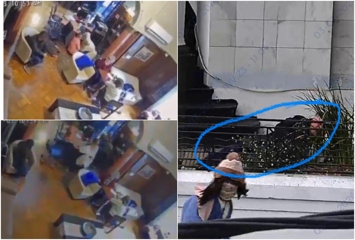 El momento del caos: el video de cómo balearon a los dos policías en medio de los ancianos