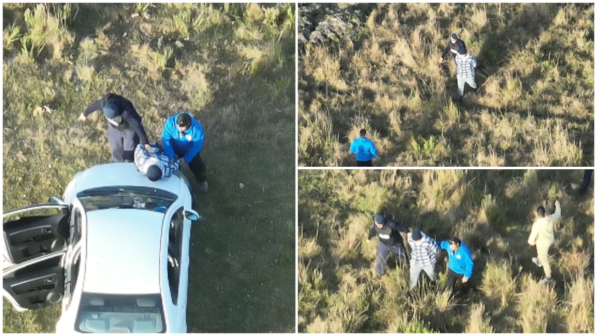 En imágenes: así fue la captura del hombre que asesinó a su pareja en Durazno