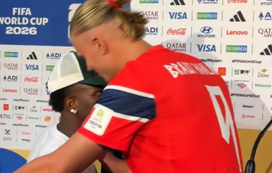 Mundial 2026: abrazo de Vinicius a Haaland se hizo viral tras el 2-1 de Noruega a Brasil