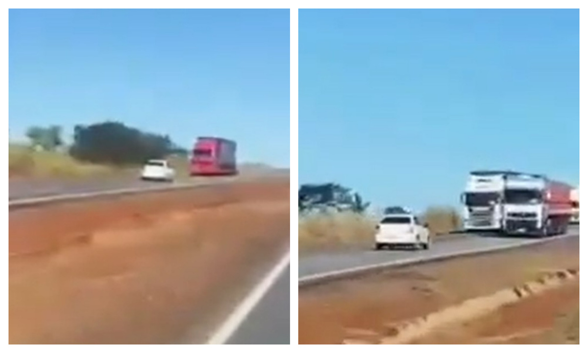 Esquivó un camión y se dio con dos: ebrio a contramano fue preso, pero vivió para contarlo