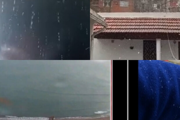 Nieve en Argentina. Fotos: captura de video / TN