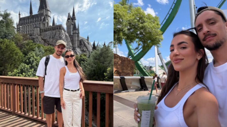 Joaquín Piquerez y Camila Álvarez disfrutan de unas románticas vacaciones en Universal