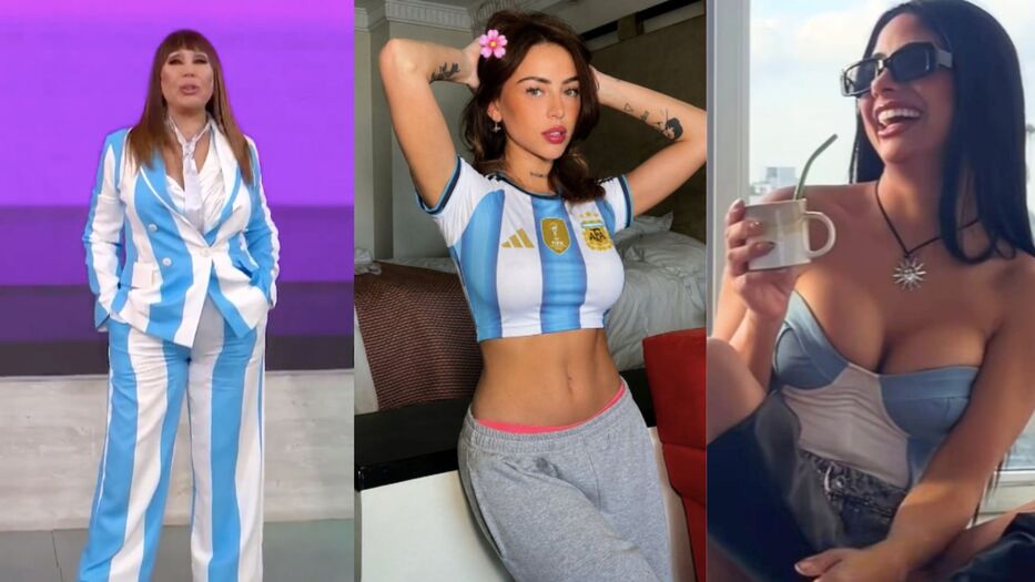 Pasión y estilo: Moria, Nicki Nicole y las famosas celebraron la victoria argentina