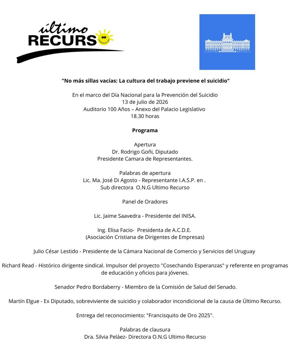 Acto por el Día de Prevención del Suicidio.