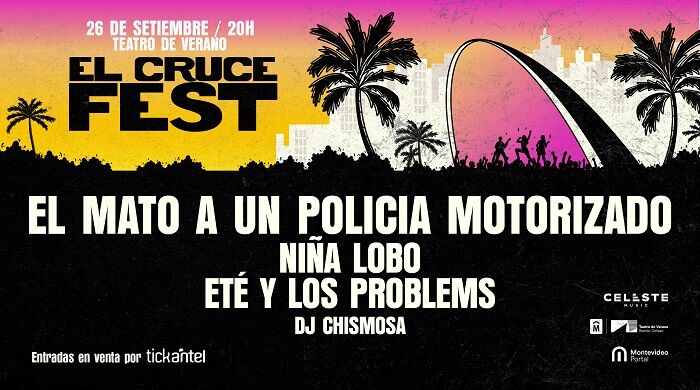 El Cruce Fest reunirá a Él Mató, Niña Lobo y Eté y Los Problems el 26 de setiembre