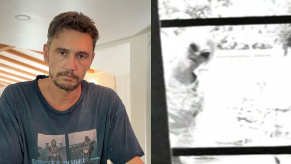 Los perturbadores videos de James Franco: asegura haber visto un alien en su casa