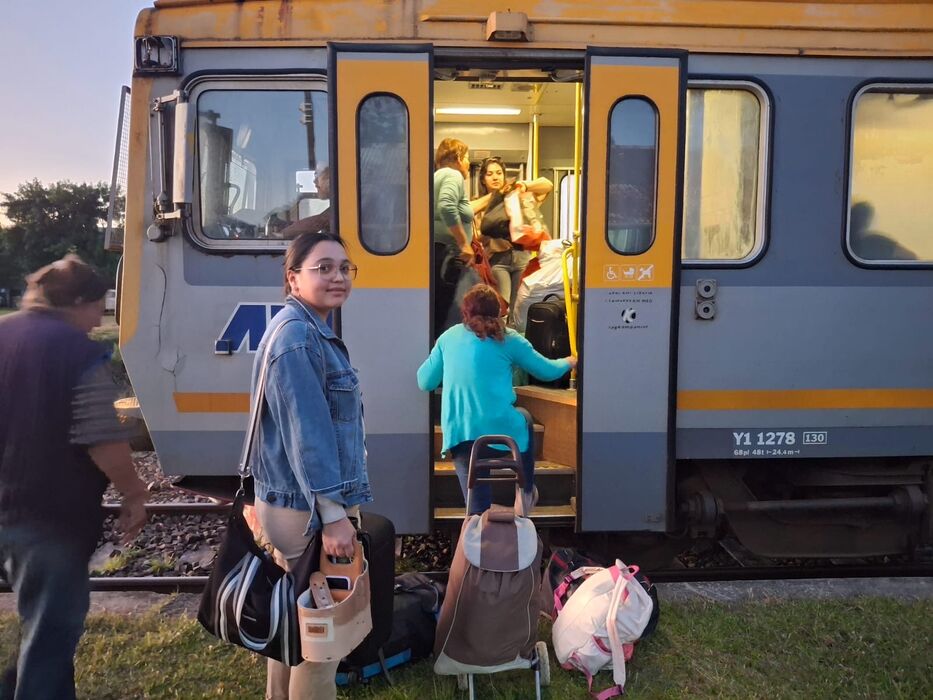 Desde Paso del Cerro a Tacuarembó en tren.