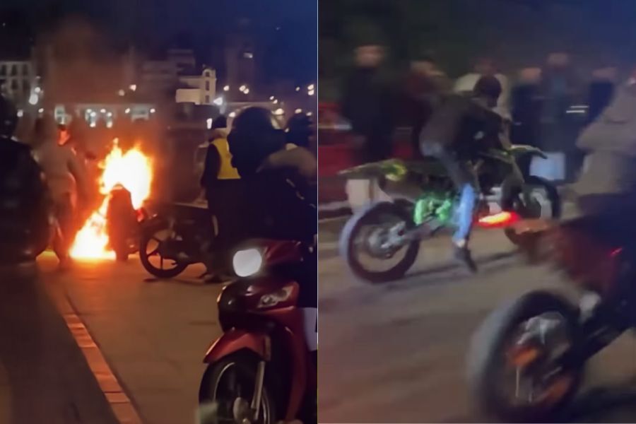Un nuevo jueves en Montevideo: picadas de motos, ruidos molestos y desmanes en la rambla