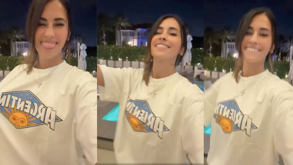 A días de la final: Antonela Roccuzzo bailó “La cumbia de los trapos” y fue viral