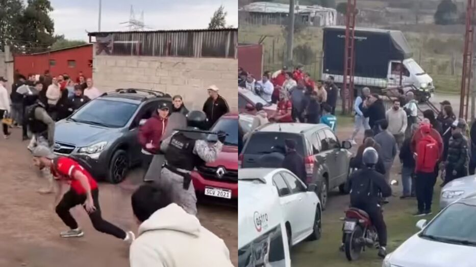 Pelea entre hinchadas y dos heridos: qué comunicó la Policía sobre el Rentistas-Cerrito