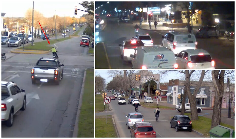 Roja de adorno: preocupan recurrentes infracciones de motociclistas en cruces con semáforo