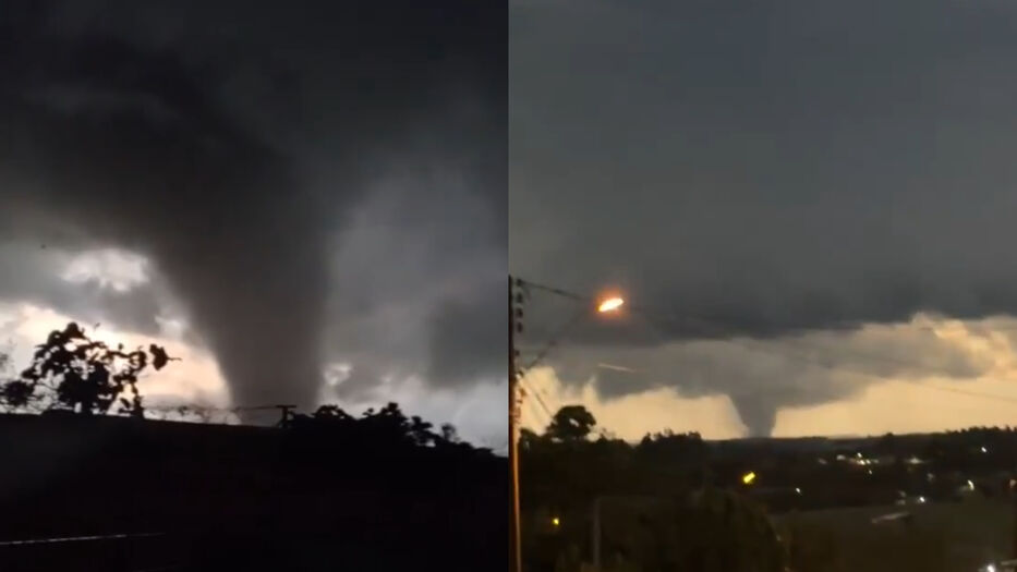 Enorme tornado causó destrozos en el sur de Brasil y podrían formarse más, según Metsul