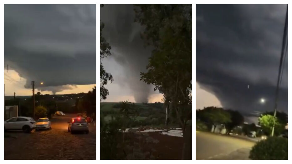 “Meu deus”: nuevos videos del brutal tornado que azotó al sur de Brasil