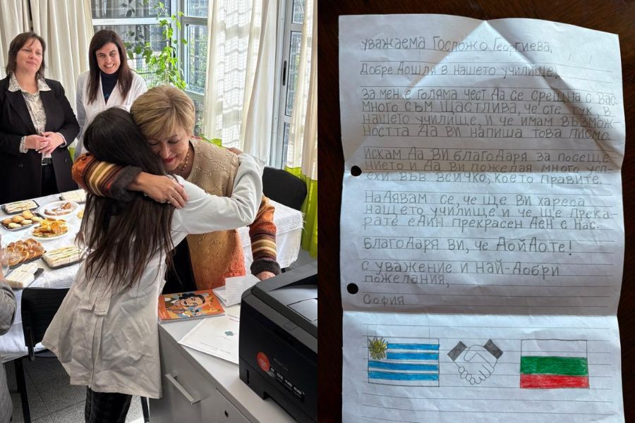 El gesto de una niña que sorprendió a la directora del FMI: “Uruguay te ama y te valora”